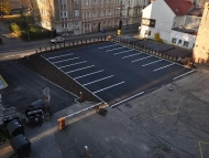Výstavba parkovacíh ploch u Technické univerzity Liberec.